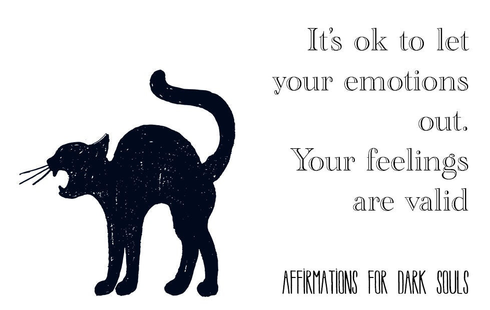 The Sweary Affirmation Shop - Affirmation Cards for Dark Souls, Motivation for Spooky Witches, Positivity for Goths